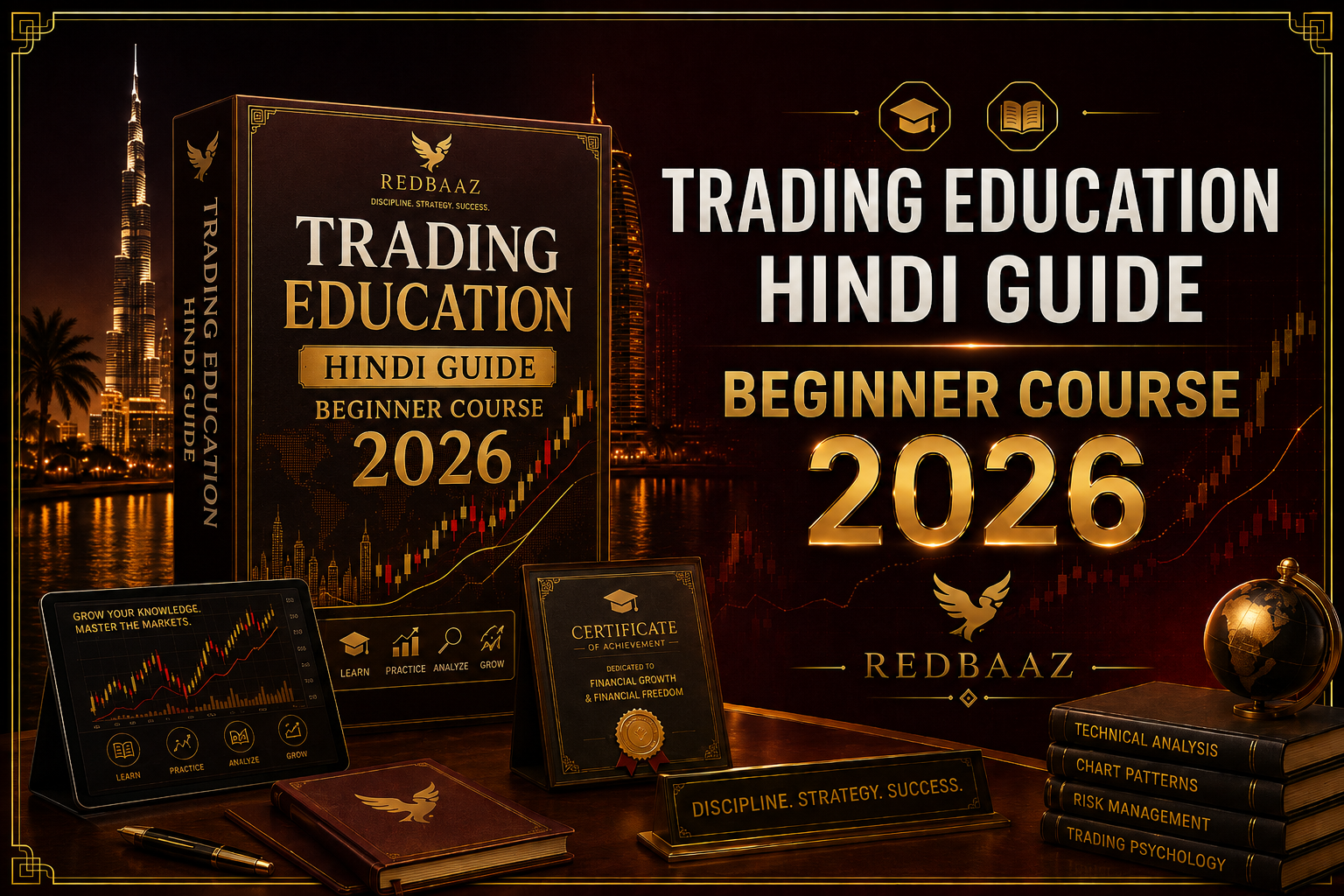 Trading Education Course in Hindi for Beginners – Complete 2026 Guide | RedBaaz